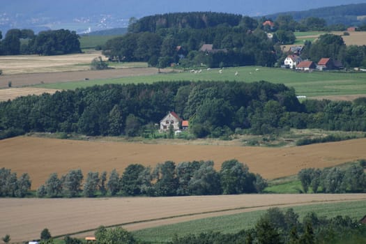 View from the Hohe Asch into the Extertal (northern Lipperland)