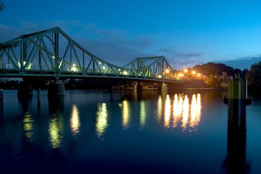 Glienicke Bridge at night 02
