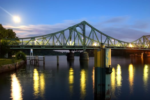 Glienicke Bridge at night 03