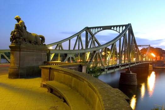 Glienicke Bridge at Night 01