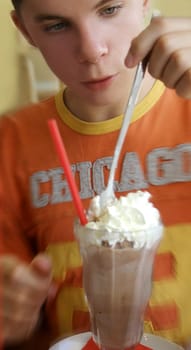 Delicious iced chocolate