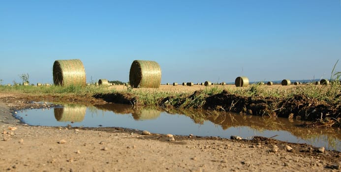 My contribution to the popular topic "straw bales"". Created in August 2005 near Euskirchen."