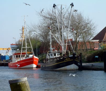 Büsum harbour. I took the photo in 2003 with a Fuji 602 zoom. Hence the slightly higher noise