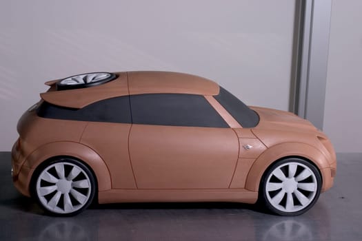 1:4 model of a mini made of industrial plastelin,facelift Study of the students of the State Technical School for Porcelain and Industrial Mold Design