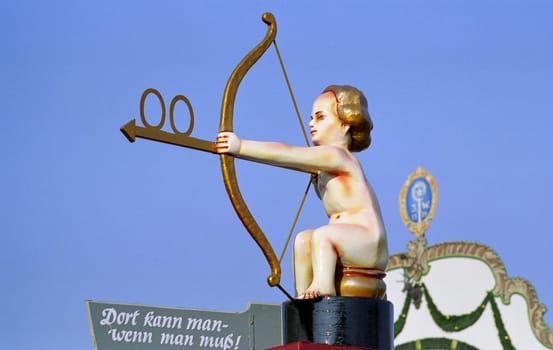 ... Signpost at the Munich Oktoberfest...