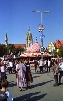 At the Oktoberfest I