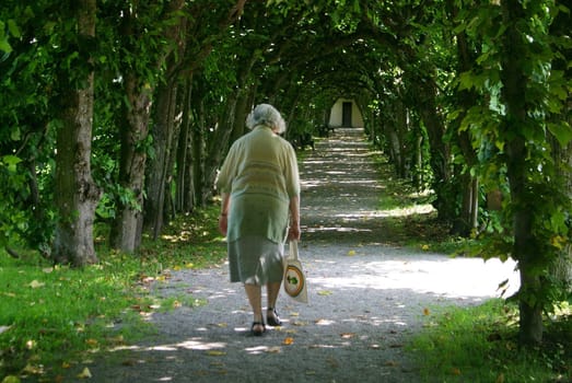 at the end of the path
