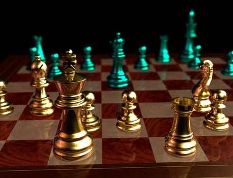 Not a photo but a rendered 3D model with subsequent editing via depth map!
