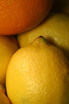 Orange on lemons