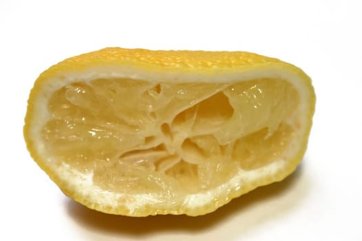 Squeezed lemon half