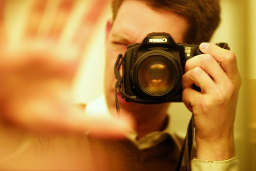 Photographer in action