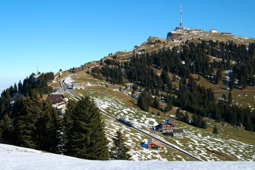 Train station Rigi Kulm View of Rigi Switzerland