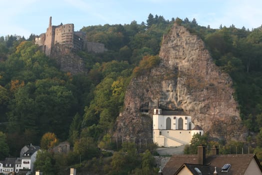 The landmark of the city of Idar-Oberstein. The Felsenkirche and Drosselstein Castle. P.s. I took the other shots from up there.