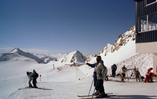 ... on the Stubai Glacier