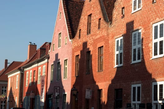 Holland houses with shade
