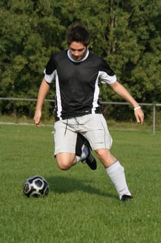 Photo in the series of shots "Football photos autumn 2005"""