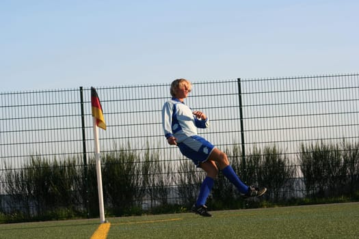 Photo in the series of shots  "Football photos autumn 2005"""