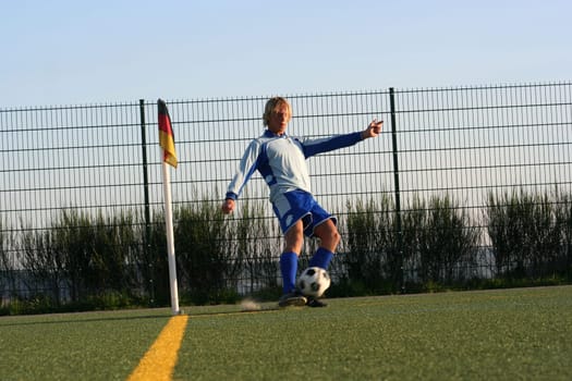 Photo in the series of shots  "Football photos autumn 2005"""