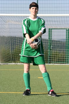 Photo in the series of shots  "Football photos autumn 2005"""