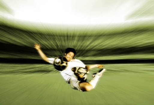 Photo in the series of shots "Football photos autumn 2005"""
