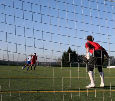 Photo in the series of shots "Football photos autumn 2005"""