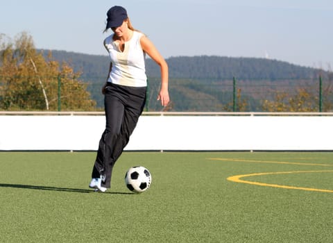 Photo in the series of shots "Football photos autumn 2005"""
