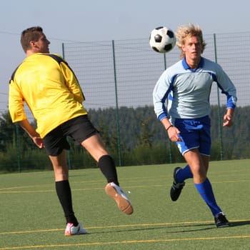Photo in the series of shots "Football photos autumn 2005"""