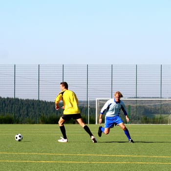 Photo in the series of shots "Football photos autumn 2005"""
