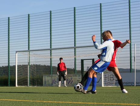 Photo in the series of shots "Football photos autumn 2005"""