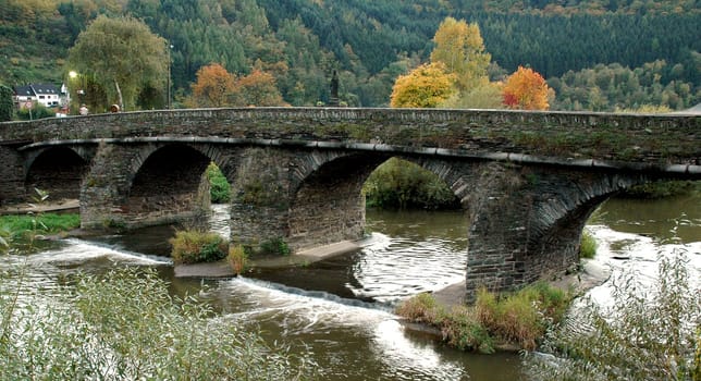 Bridge over the Ahr in the small town of Rech