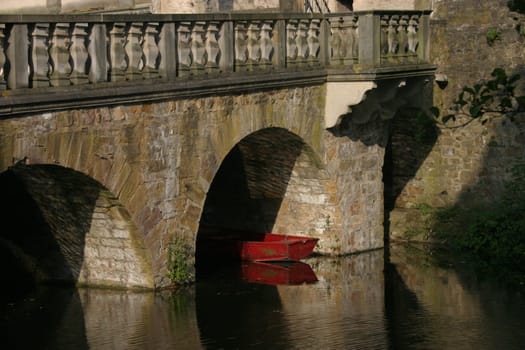 Bridge with boat