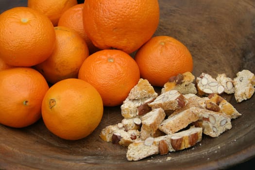 Oranges and cantuccini