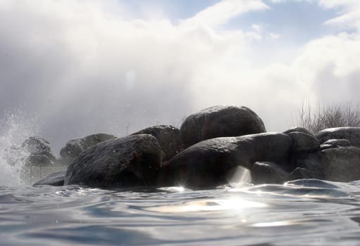 Stones in the water