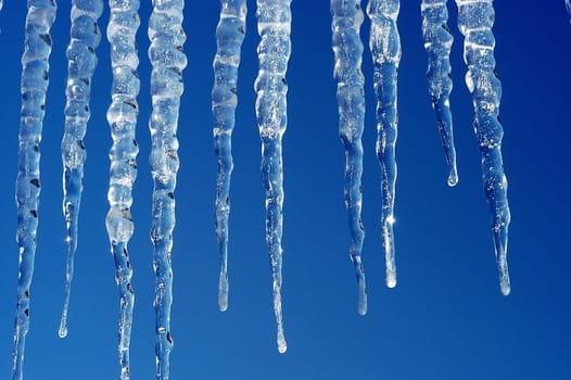 A wire after a frost sprinkler