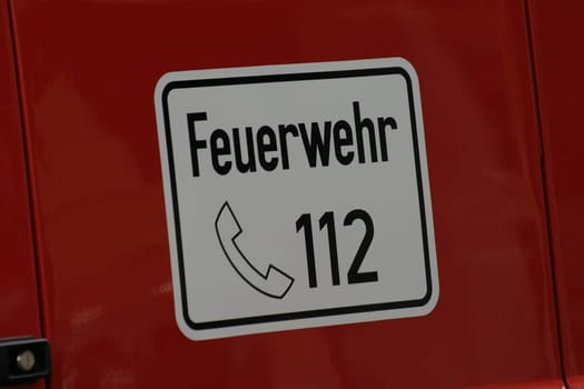 Fire emergency number 112