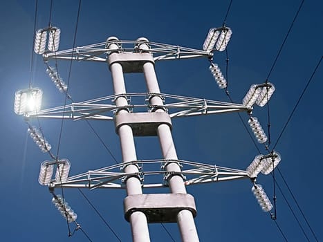Electricity pylons