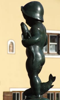 ... Fountain figure at Wiener Platz in Munich...