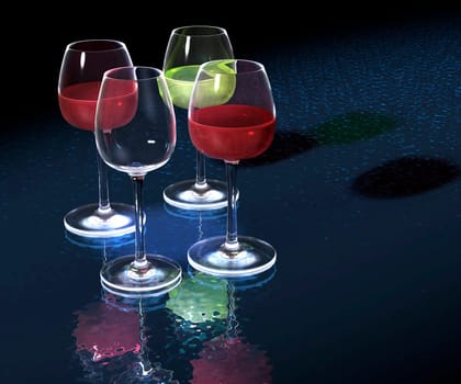 Wine glasses