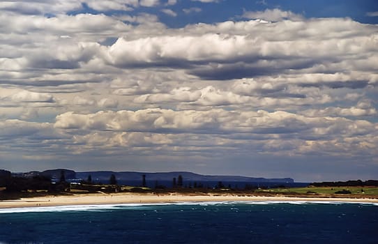 Taken along the Dee Why Cliffwalk,Northern Beaches of Sydney 2003 Nothing tinkered,the clouds were like that!