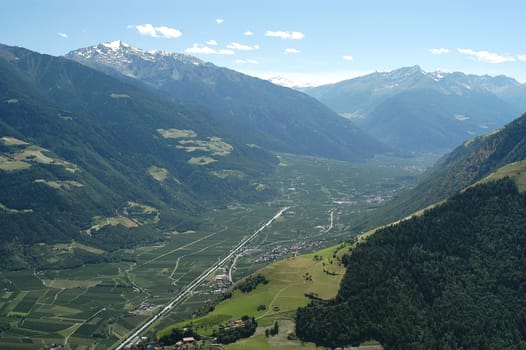 View of the Vinschgau Valley