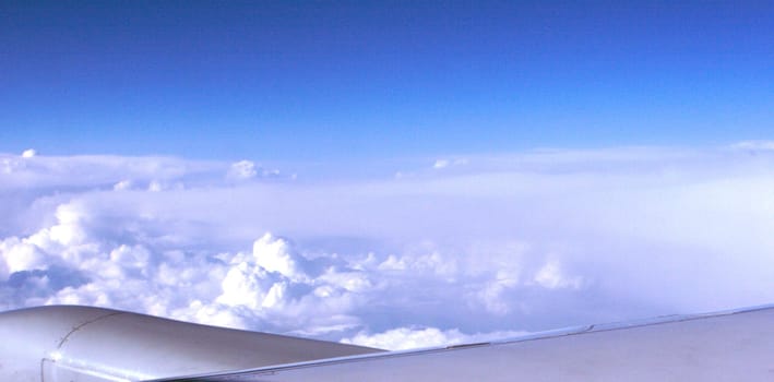 Above the clouds...