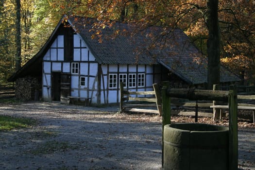 Drawing well in front of an old pottery