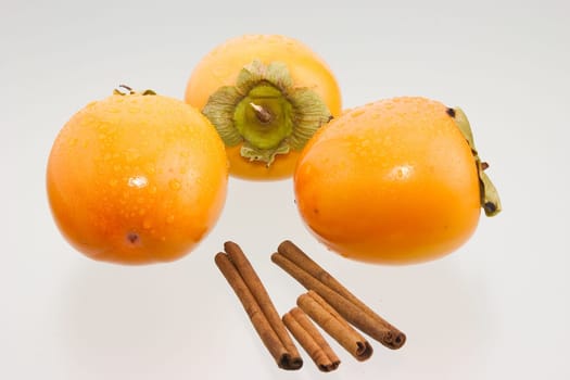 Persimmon with cinnamon