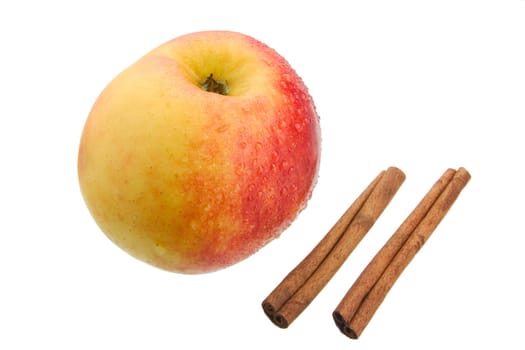 Apple with cinnamon