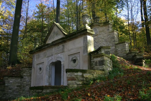 Grave in the open-air museum Detmold