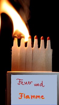 Fire and flame