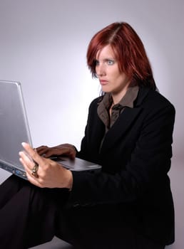Woman with laptop