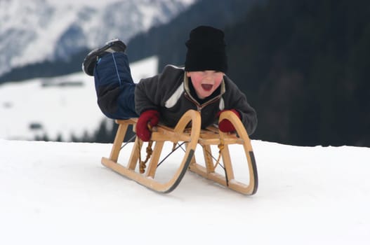 Tobogganing fun no.2