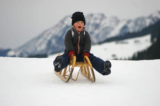 Tobogganing fun no.1