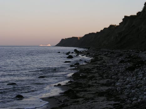 Steep coast